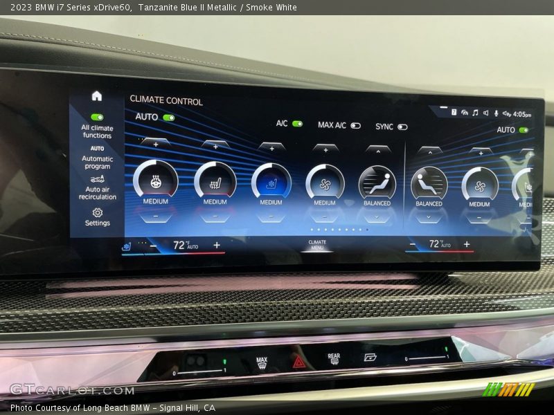 Controls of 2023 i7 Series xDrive60
