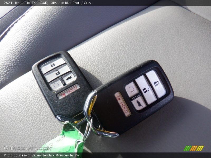 Keys of 2021 Pilot EX-L AWD