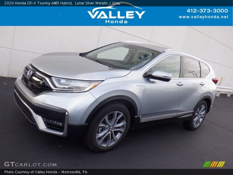 Lunar Silver Metallic / Gray 2020 Honda CR-V Touring AWD Hybrid