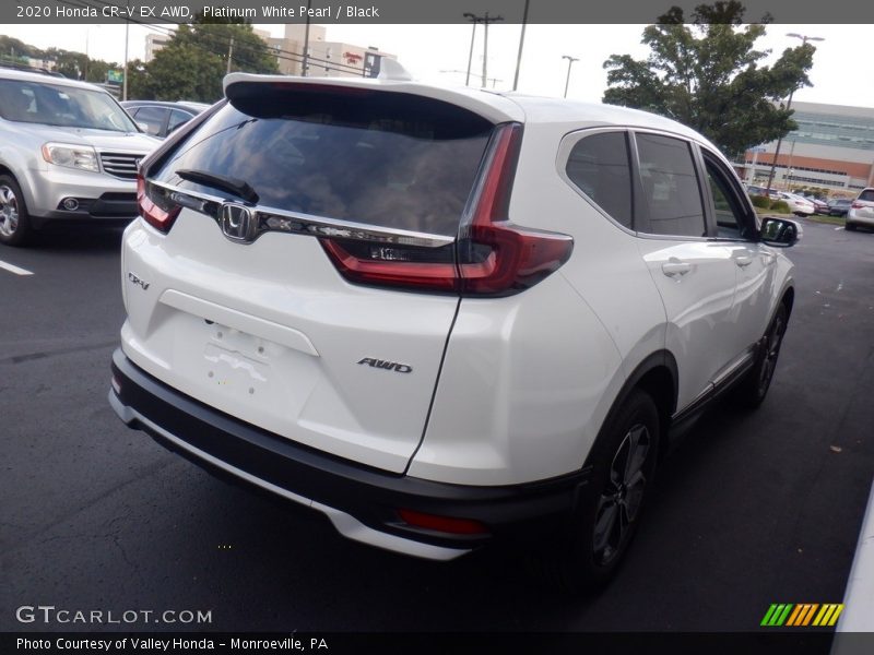 Platinum White Pearl / Black 2020 Honda CR-V EX AWD