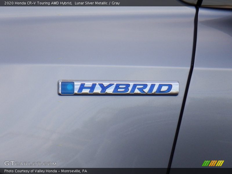 Lunar Silver Metallic / Gray 2020 Honda CR-V Touring AWD Hybrid