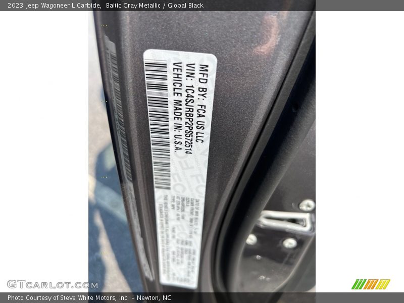 Baltic Gray Metallic / Global Black 2023 Jeep Wagoneer L Carbide