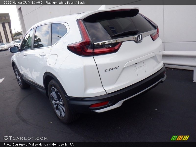 Platinum White Pearl / Black 2020 Honda CR-V EX AWD