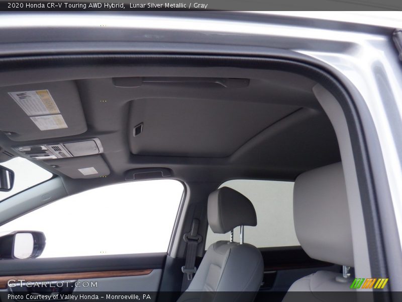 Lunar Silver Metallic / Gray 2020 Honda CR-V Touring AWD Hybrid