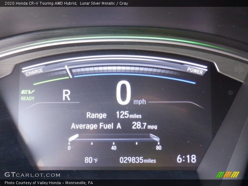 Lunar Silver Metallic / Gray 2020 Honda CR-V Touring AWD Hybrid