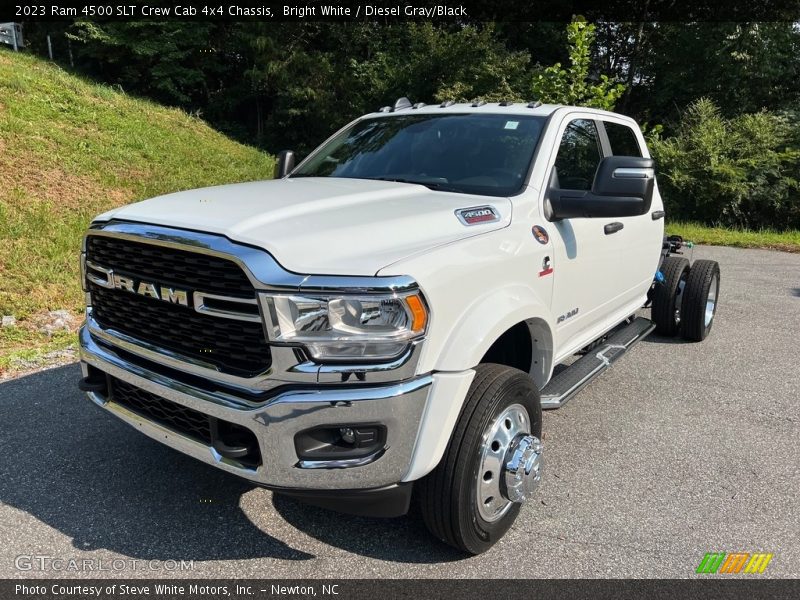 Bright White / Diesel Gray/Black 2023 Ram 4500 SLT Crew Cab 4x4 Chassis