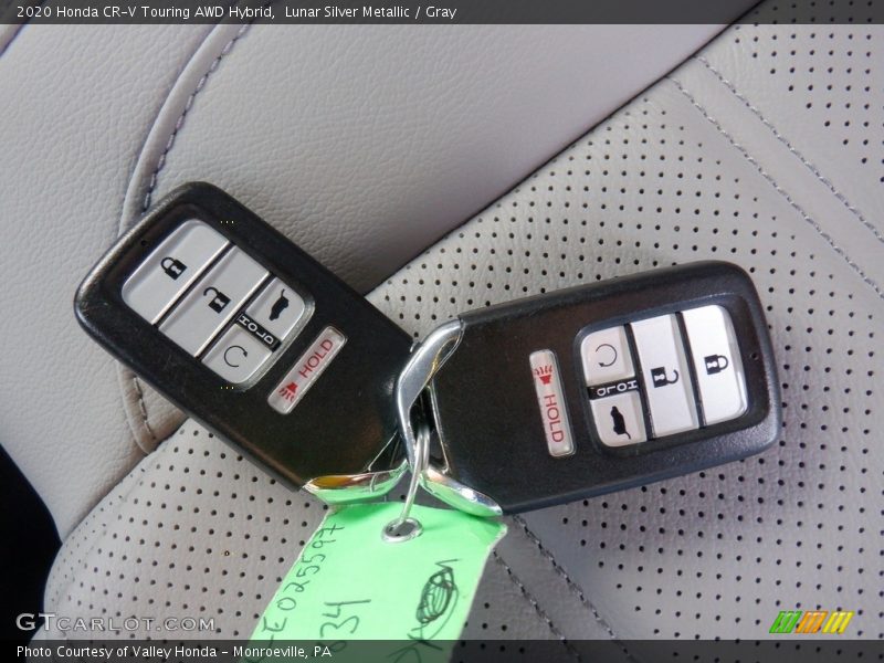 Lunar Silver Metallic / Gray 2020 Honda CR-V Touring AWD Hybrid