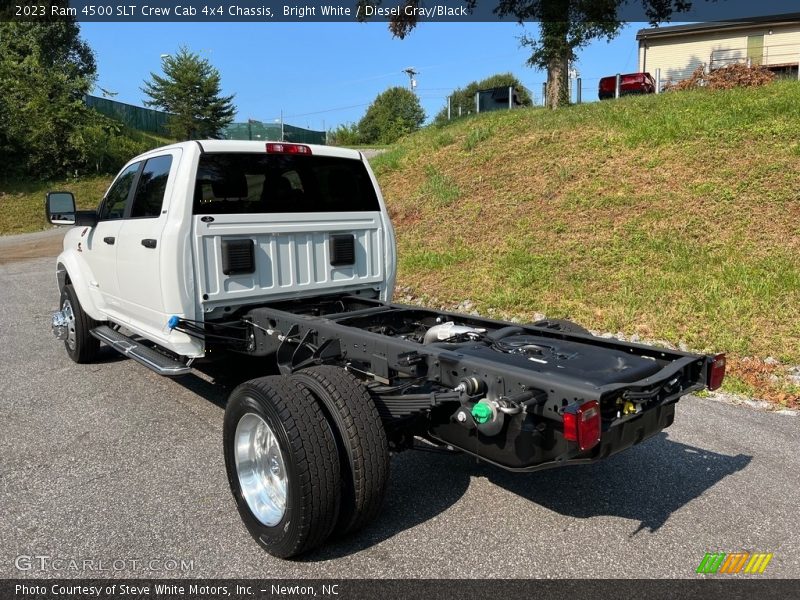 Bright White / Diesel Gray/Black 2023 Ram 4500 SLT Crew Cab 4x4 Chassis