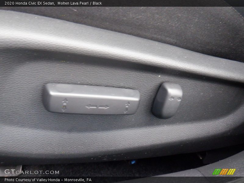 Molten Lava Pearl / Black 2020 Honda Civic EX Sedan