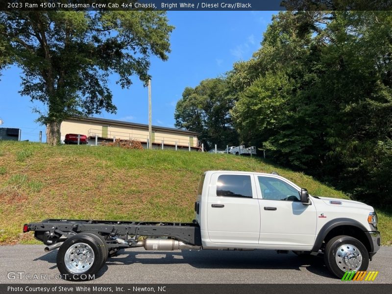 Bright White / Diesel Gray/Black 2023 Ram 4500 Tradesman Crew Cab 4x4 Chassis