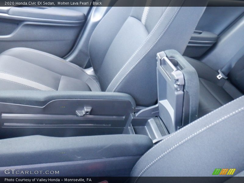 Molten Lava Pearl / Black 2020 Honda Civic EX Sedan
