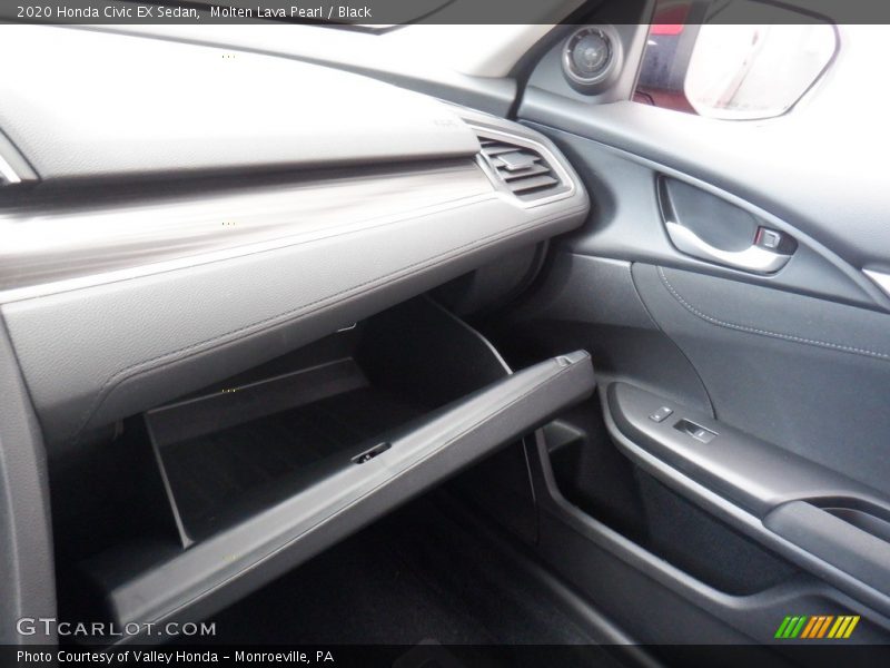 Molten Lava Pearl / Black 2020 Honda Civic EX Sedan