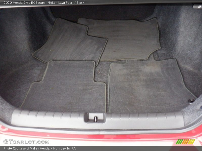 Molten Lava Pearl / Black 2020 Honda Civic EX Sedan