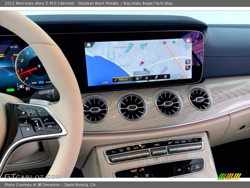 Controls of 2023 E 450 Cabriolet