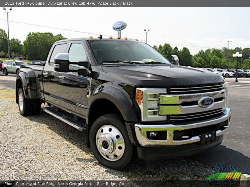 Agate Black / Black 2019 Ford F450 Super Duty Lariat Crew Cab 4x4