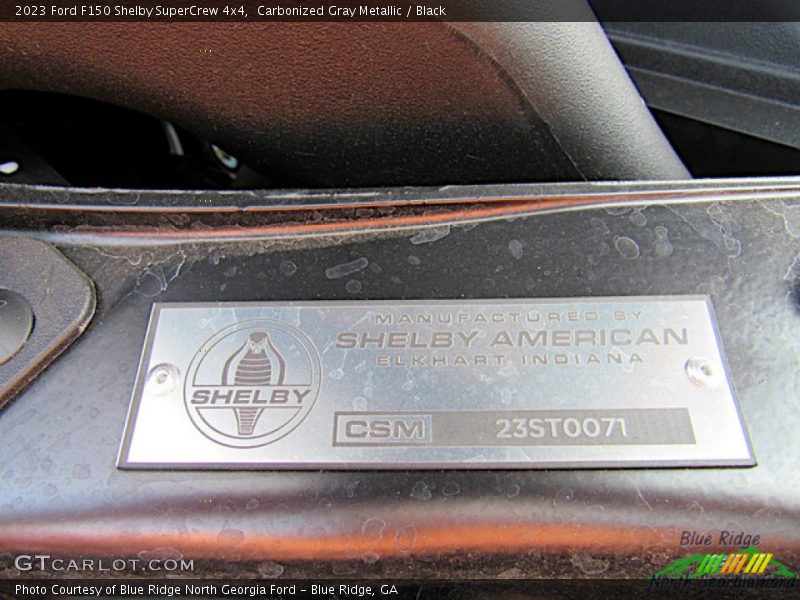 Carbonized Gray Metallic / Black 2023 Ford F150 Shelby SuperCrew 4x4