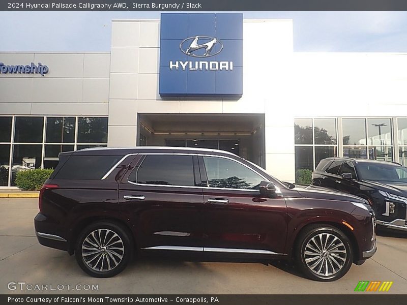 Sierra Burgundy / Black 2024 Hyundai Palisade Calligraphy AWD