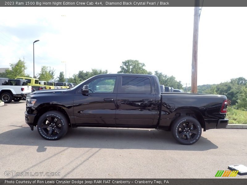 Diamond Black Crystal Pearl / Black 2023 Ram 1500 Big Horn Night Edition Crew Cab 4x4