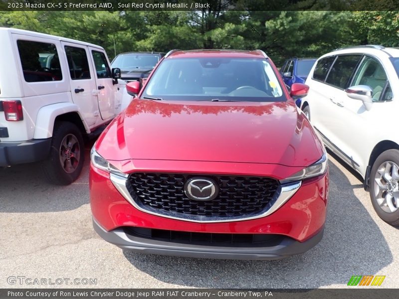 Soul Red Crystal Metallic / Black 2023 Mazda CX-5 S Preferred AWD