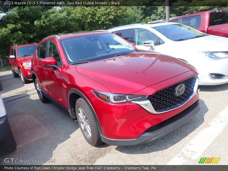 Soul Red Crystal Metallic / Black 2023 Mazda CX-5 S Preferred AWD