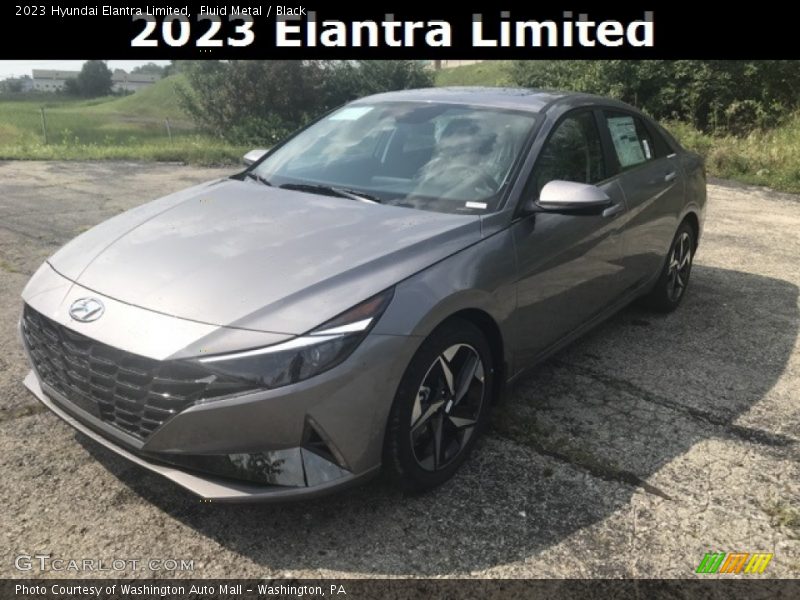 Fluid Metal / Black 2023 Hyundai Elantra Limited