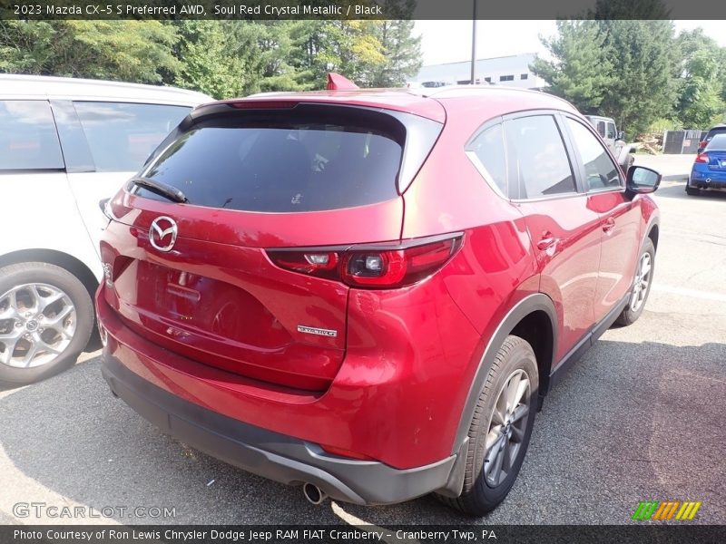 Soul Red Crystal Metallic / Black 2023 Mazda CX-5 S Preferred AWD