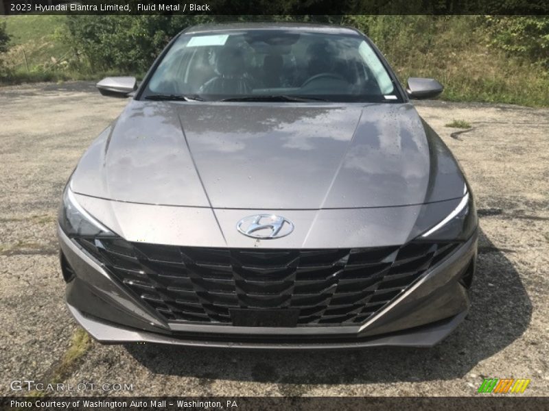 Fluid Metal / Black 2023 Hyundai Elantra Limited