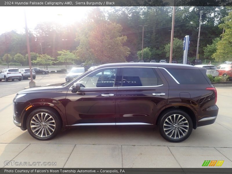 Sierra Burgundy / Black 2024 Hyundai Palisade Calligraphy AWD