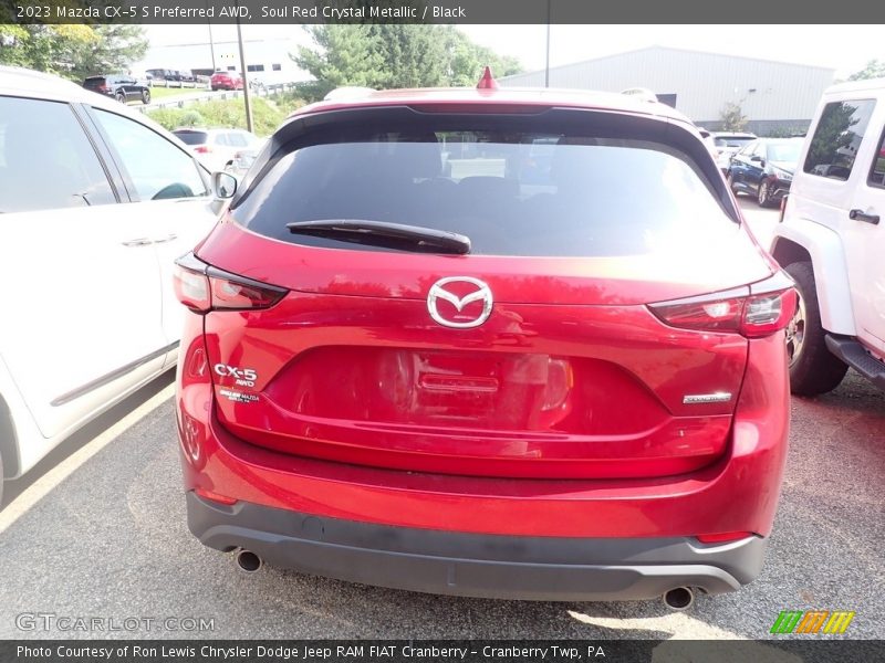 Soul Red Crystal Metallic / Black 2023 Mazda CX-5 S Preferred AWD