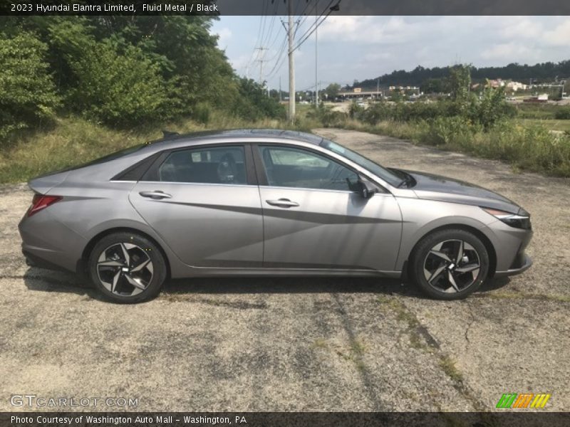 Fluid Metal / Black 2023 Hyundai Elantra Limited