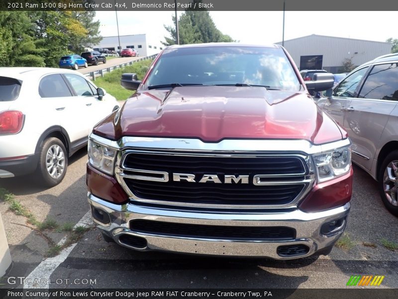 Delmonico Red Pearl / Black 2021 Ram 1500 Big Horn Crew Cab 4x4