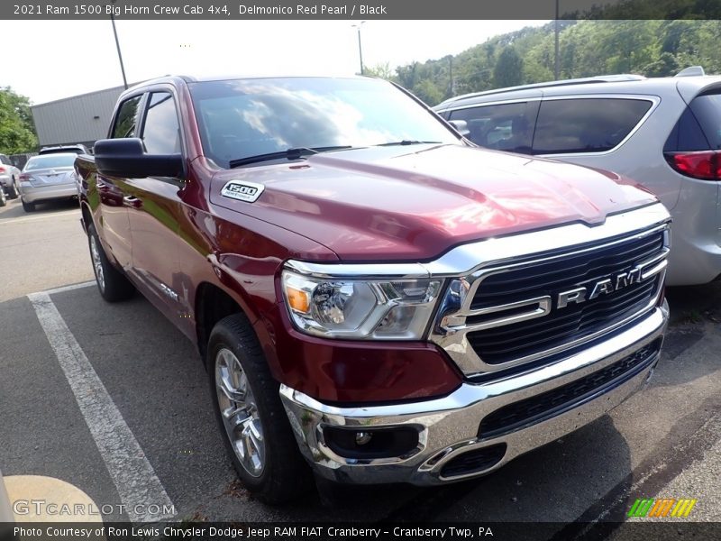 Delmonico Red Pearl / Black 2021 Ram 1500 Big Horn Crew Cab 4x4