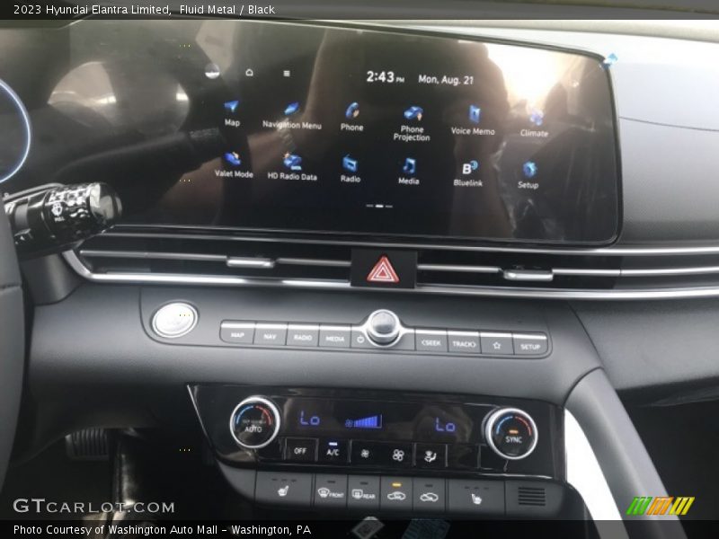 Fluid Metal / Black 2023 Hyundai Elantra Limited