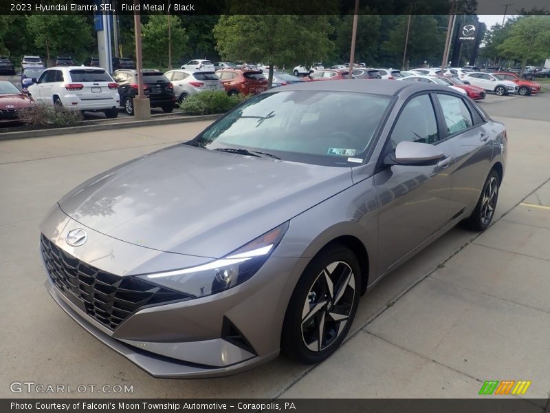 Fluid Metal / Black 2023 Hyundai Elantra SEL