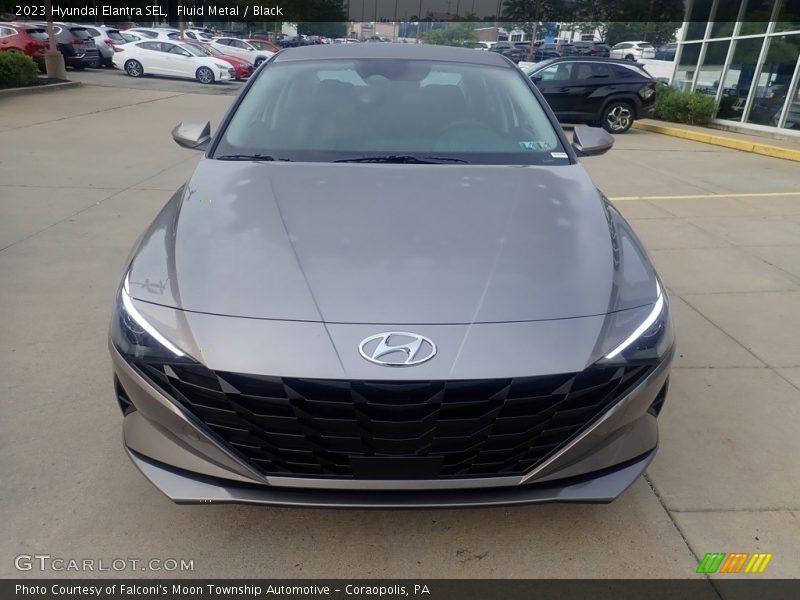 Fluid Metal / Black 2023 Hyundai Elantra SEL