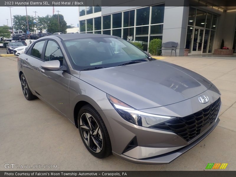 Fluid Metal / Black 2023 Hyundai Elantra SEL