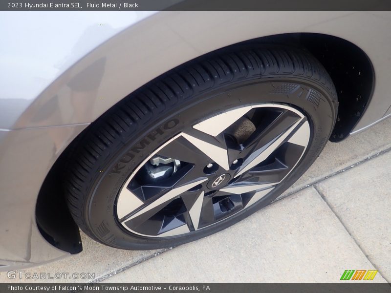 Fluid Metal / Black 2023 Hyundai Elantra SEL
