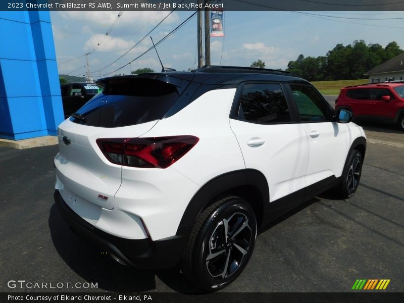 Summit White / Jet Black/Red Accent 2023 Chevrolet TrailBlazer RS AWD