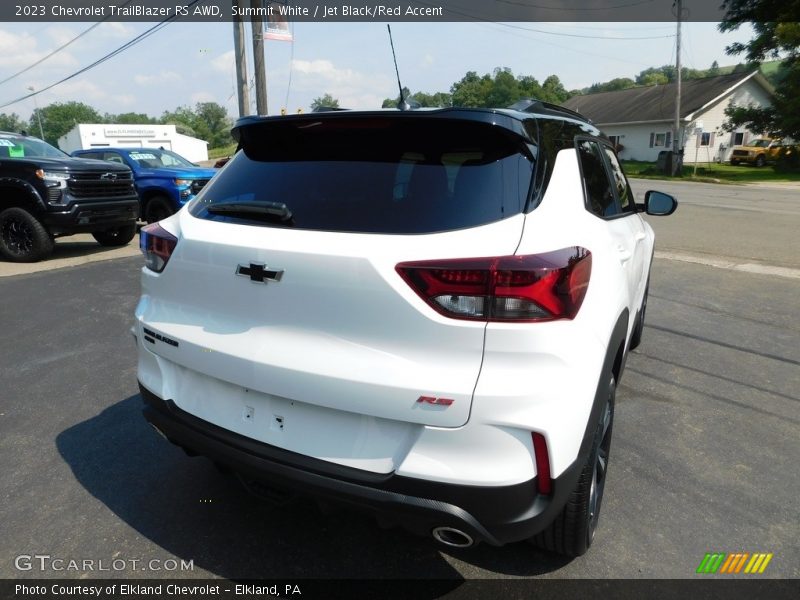 Summit White / Jet Black/Red Accent 2023 Chevrolet TrailBlazer RS AWD