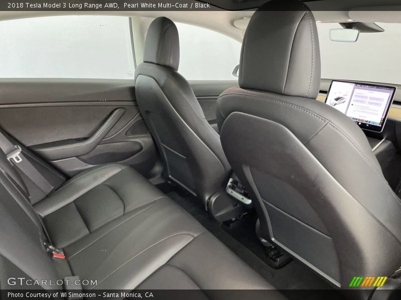 Rear Seat of 2018 Model 3 Long Range AWD