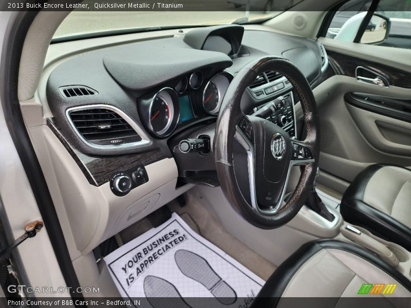 Quicksilver Metallic / Titanium 2013 Buick Encore Leather