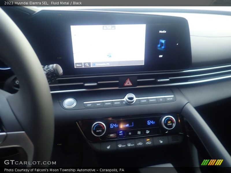 Fluid Metal / Black 2023 Hyundai Elantra SEL