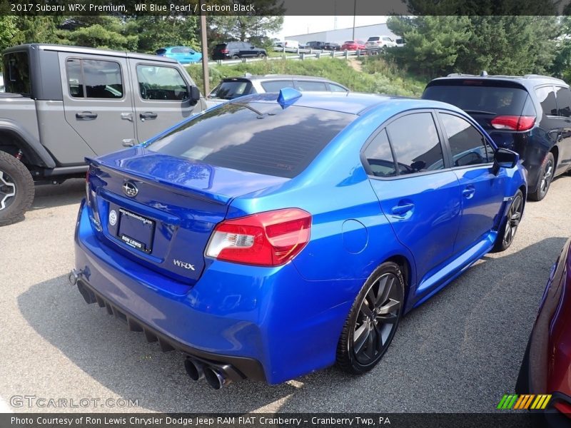 WR Blue Pearl / Carbon Black 2017 Subaru WRX Premium