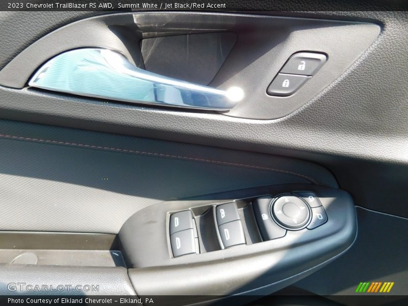 Summit White / Jet Black/Red Accent 2023 Chevrolet TrailBlazer RS AWD