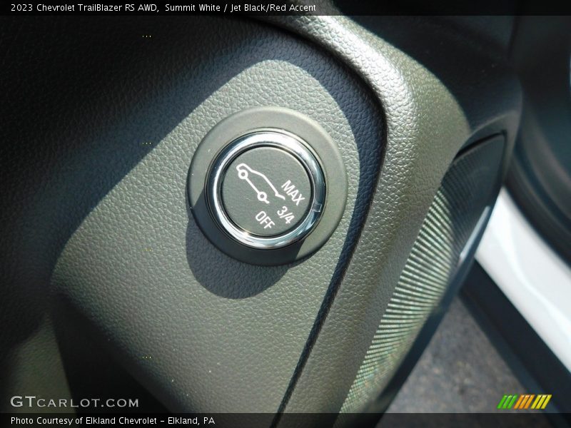Summit White / Jet Black/Red Accent 2023 Chevrolet TrailBlazer RS AWD