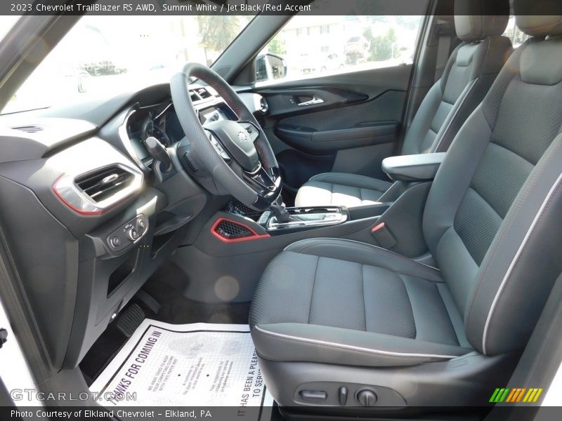 Summit White / Jet Black/Red Accent 2023 Chevrolet TrailBlazer RS AWD