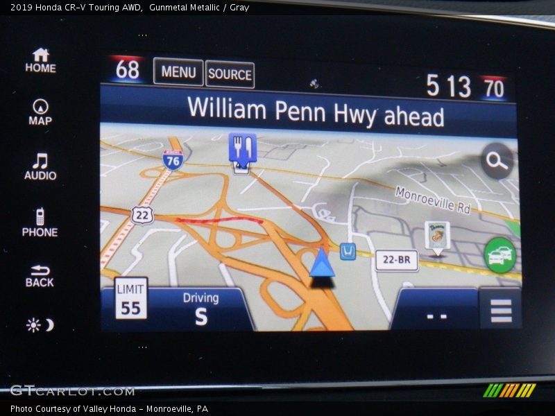 Gunmetal Metallic / Gray 2019 Honda CR-V Touring AWD