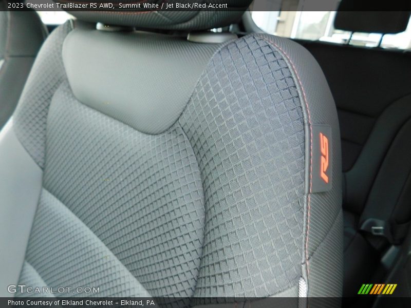 Summit White / Jet Black/Red Accent 2023 Chevrolet TrailBlazer RS AWD