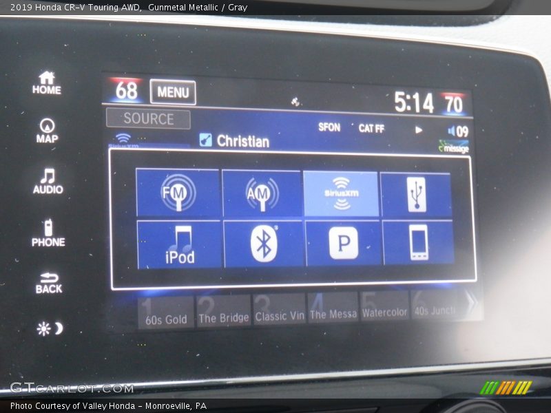 Gunmetal Metallic / Gray 2019 Honda CR-V Touring AWD