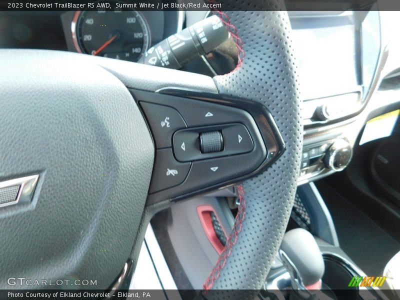 Summit White / Jet Black/Red Accent 2023 Chevrolet TrailBlazer RS AWD